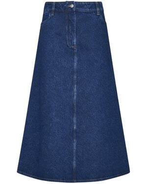 Studio Nicholson Baringo Denim Skirt - Blue