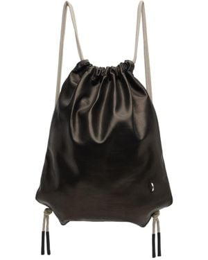 Rick Owens Concordians Drawstring Backpack - Black