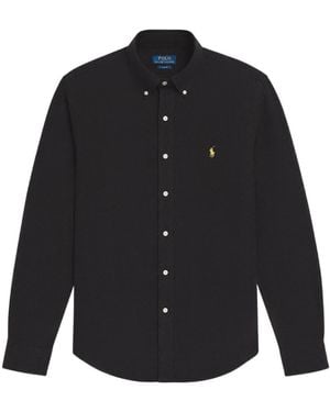Polo Ralph Lauren Logo-Embroidered Cotton Shirt - Blue