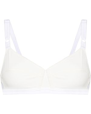 N°21 Scalloped-Edges Bra - White