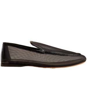KHAITE Alessia Mesh Loafers - Brown