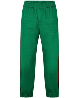Gucci Logo Casual Pants - Green