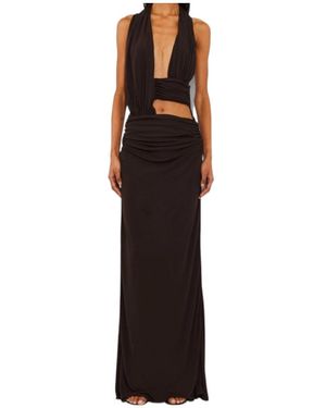 Christopher Esber Pleated Dress - Black