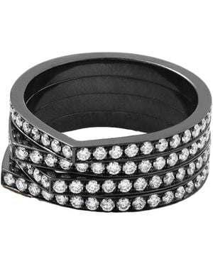 Repossi 14-Karat Blackened Diamond Ring