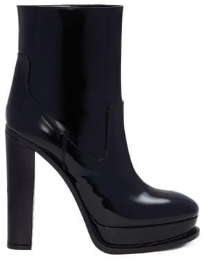 McQueen Platform Ankle Boots - Blue