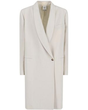 Calvin Klein Evelyn Long Coat - White