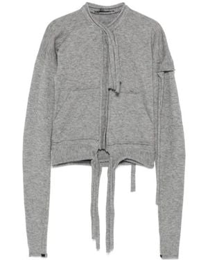 OTTOLINGER Strappy Cardigan - Gray