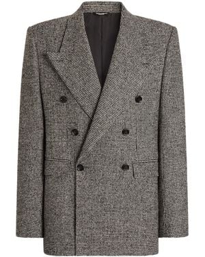 Dolce & Gabbana Sinatra Double-Breasted Jacket - Gray
