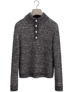Dior Trucker Sweater, Regular Fit - Gray