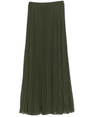 Patrizia Pepe Pleated Maxi Skirt - Green