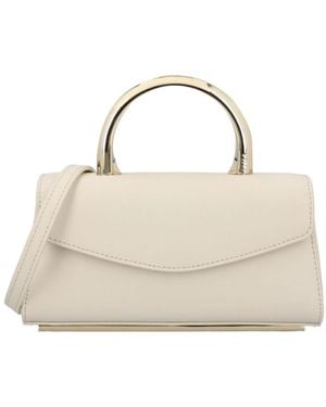 Furla Foldover Top Handle Bag - Natural