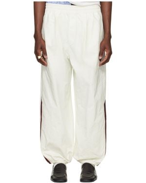 ADIDAS X WILLY CHAVARRIA Willy Chavarria X Adidas Originals Collaboration Woven Elastic Waist Track Trousers - White