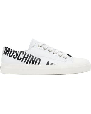 Moschino Logo Trainers - White