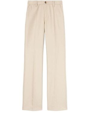 Loro Piana Thayer Straight-Leg Pants - Natural