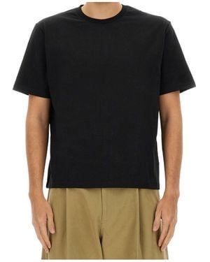 Studio Nicholson Logo Printed Crewneck T-Shirt - Black