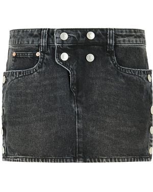 Isabel Marant Denim Skirt - Black