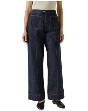 Soeur Patch Pocket Jeans - Blue