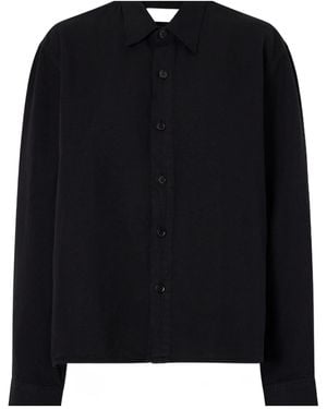 Studio Nicholson Cotton And Linen-Blend Shirt - Black