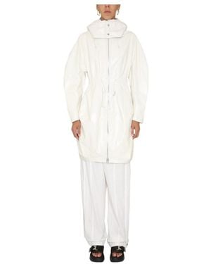 Bottega Veneta Hooded Parka - White