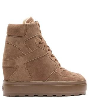 Casadei High Top Sneakers - Brown