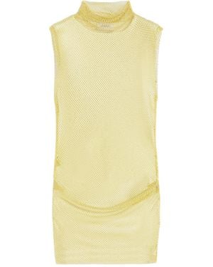 Sportmax Sleeveless Dress With Rhinestones - Yellow