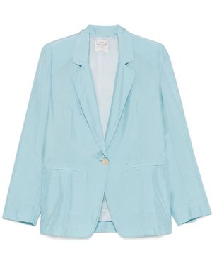 forte_forte Silk Blazer - Blue
