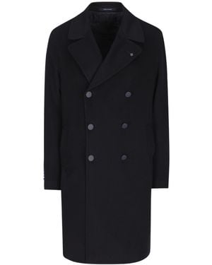 Tagliatore Double-Breasted Coat - Black