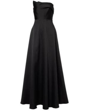 Roland Mouret Strapless Taffeta Gown - Black