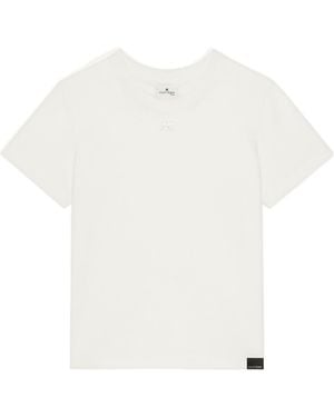 Courreges Logo-Patch T-Shirt - White