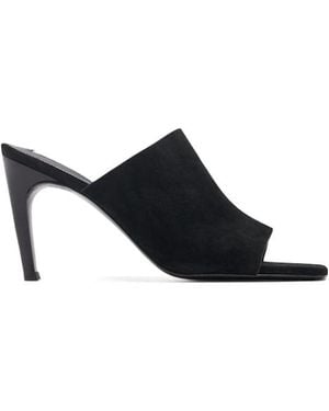 TOTEME 85Mm Leather Mules - Black