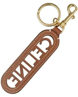 Celine Perforated Kerying Charm - Metallic