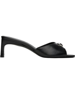 Coperni Low Logo High-Heeled Sandals - Black