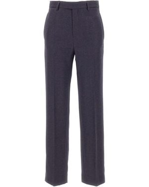 MM6 by Maison Margiela Casual Trousers With Belt Loops - Blue