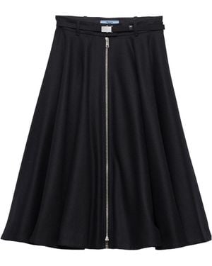Prada Skirt Re-Wool - Black
