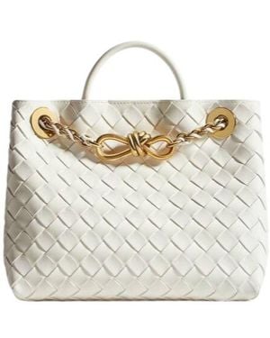 Bottega Veneta Small Andiamo Chain - Grey