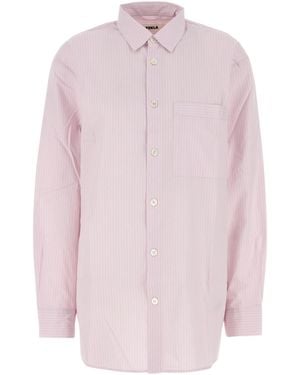 Tekla Poplin Oversized Pyjama Shirt - Pink