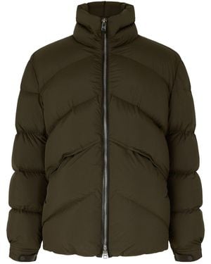 Tom Ford Stand Collar Short Down Jacket - Green