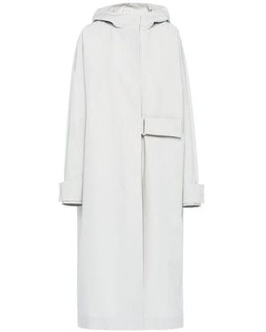 Prada Tech Poplin Coat - White