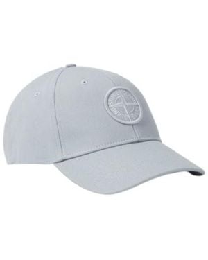 Stone Island Baseball Cap With Compass Embroidery - White