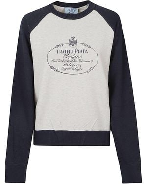Prada Cotton Crew-Neck Sweatshirt - Multicolour