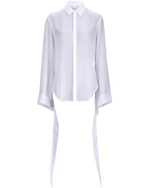 Frankie Shop Tie-Detail Shirt - White