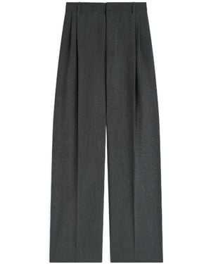 Phoebe Philo Wool Double Pleat Pants - Gray