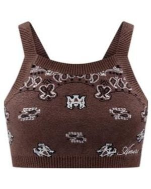 Amiri Sleeveless Vest - Brown