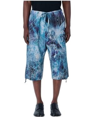 Yohji Yamamoto Drawstring Casual Trousers - Blue