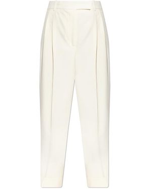 Rohe Pleated Cuffed Trousers - White