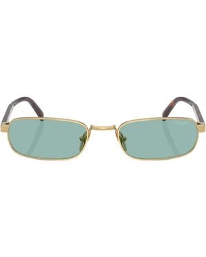 Prada Eyewear Rectangular Frame Sunglasses - Green
