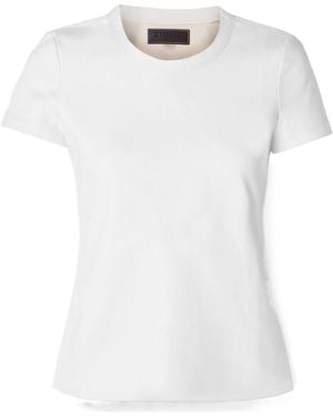 Stouls Leather T-Shirt - White