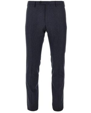 Incotex Trousers With Belt Loop Details - Blue