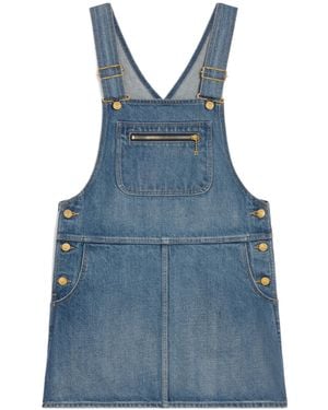 Celine Dungarees Mini Dress - Blue