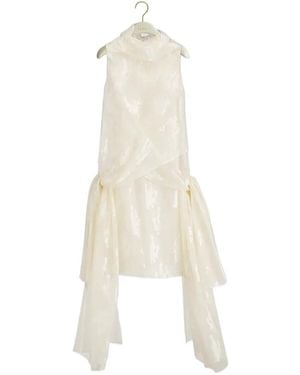 Dior Mid-Length Draped Dress - White